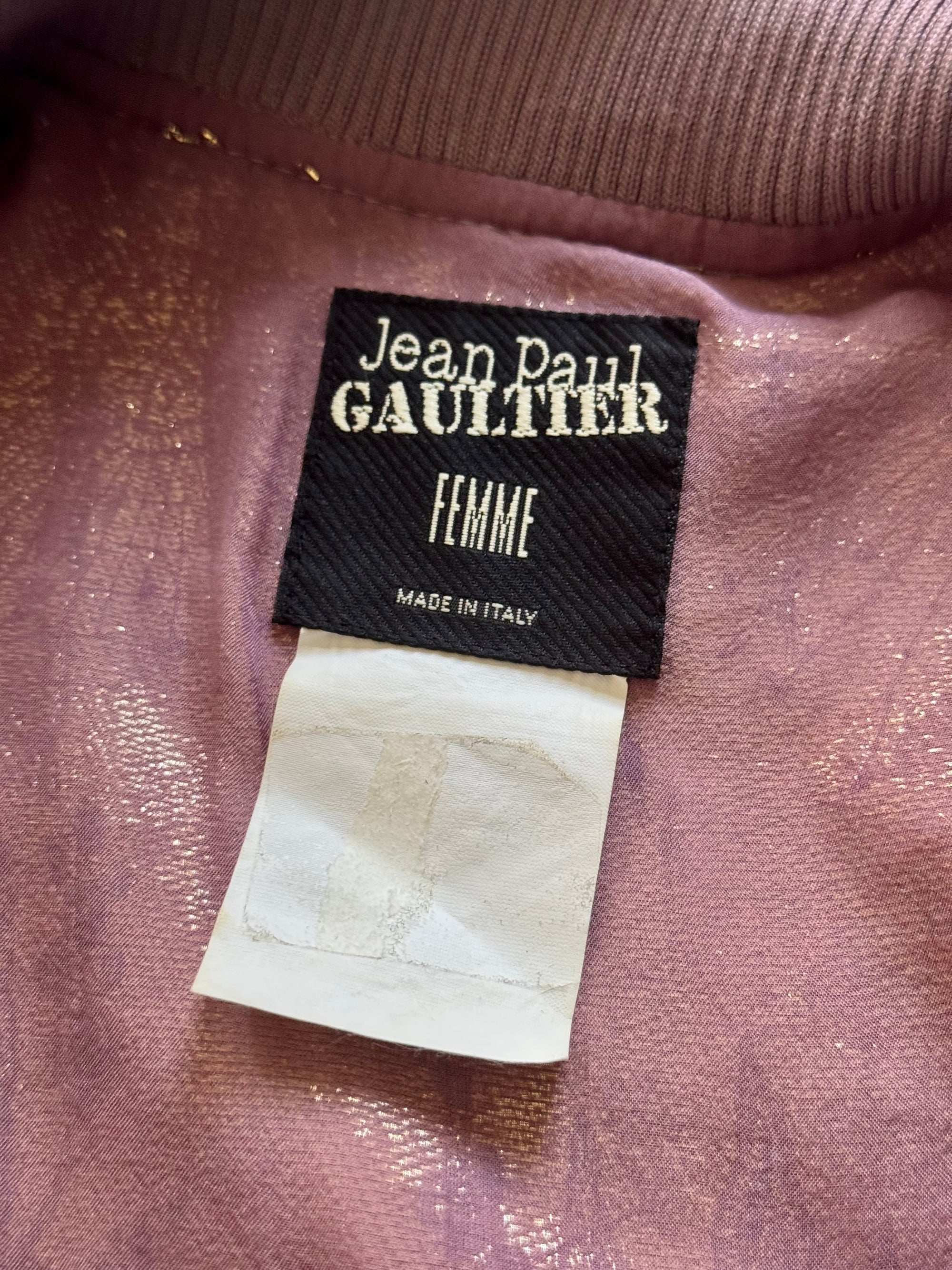Jean Paul Gaultier 90s Embellished Silk Jacket