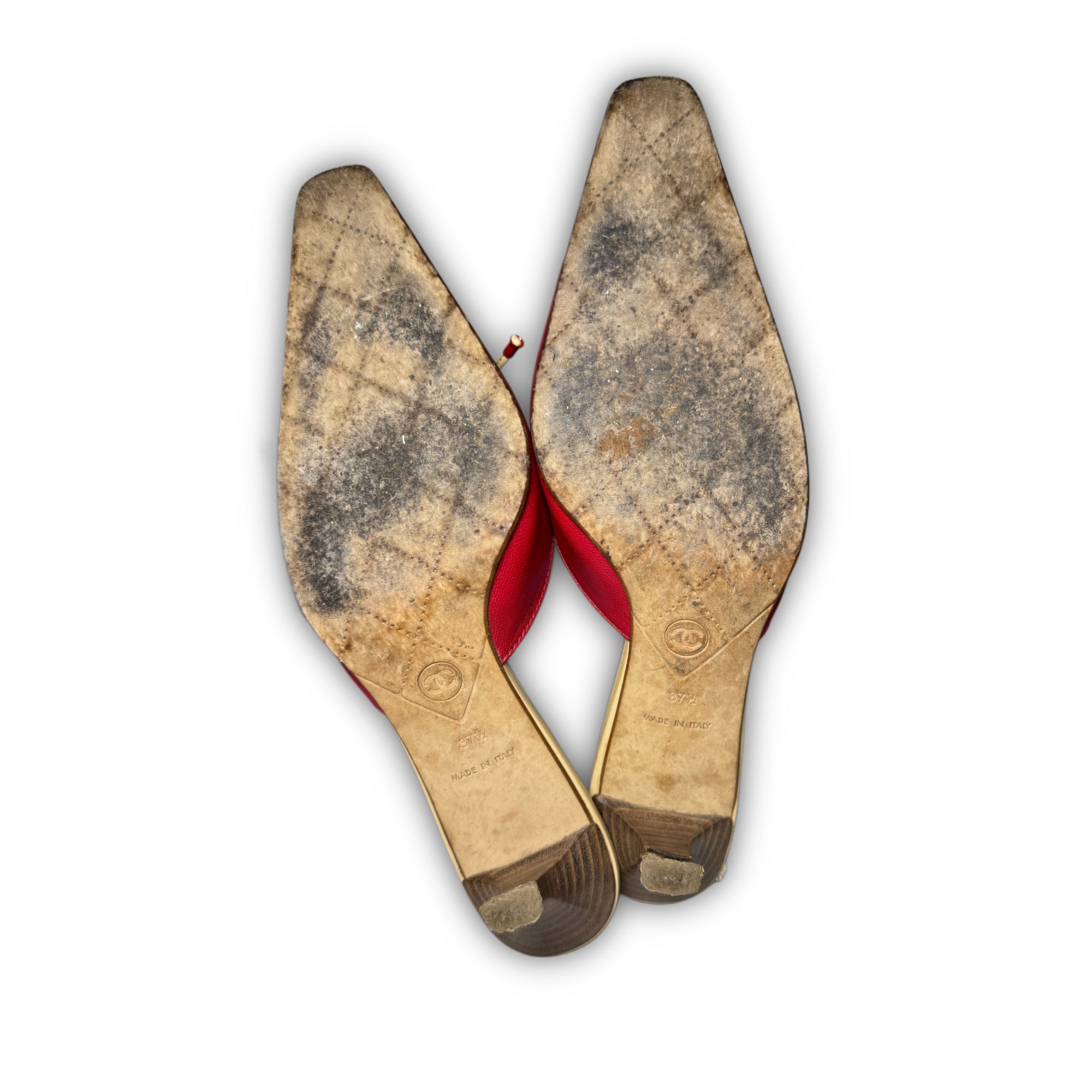 Chanel 2000s by Karl Lagerfeld Laced Mules