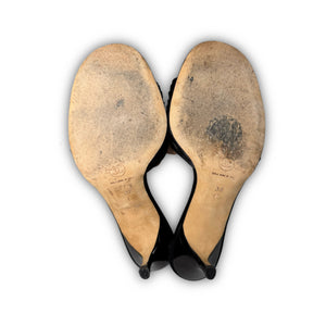 Chanel 2000s by Karl Lagerfeld Crystal Logo Heels