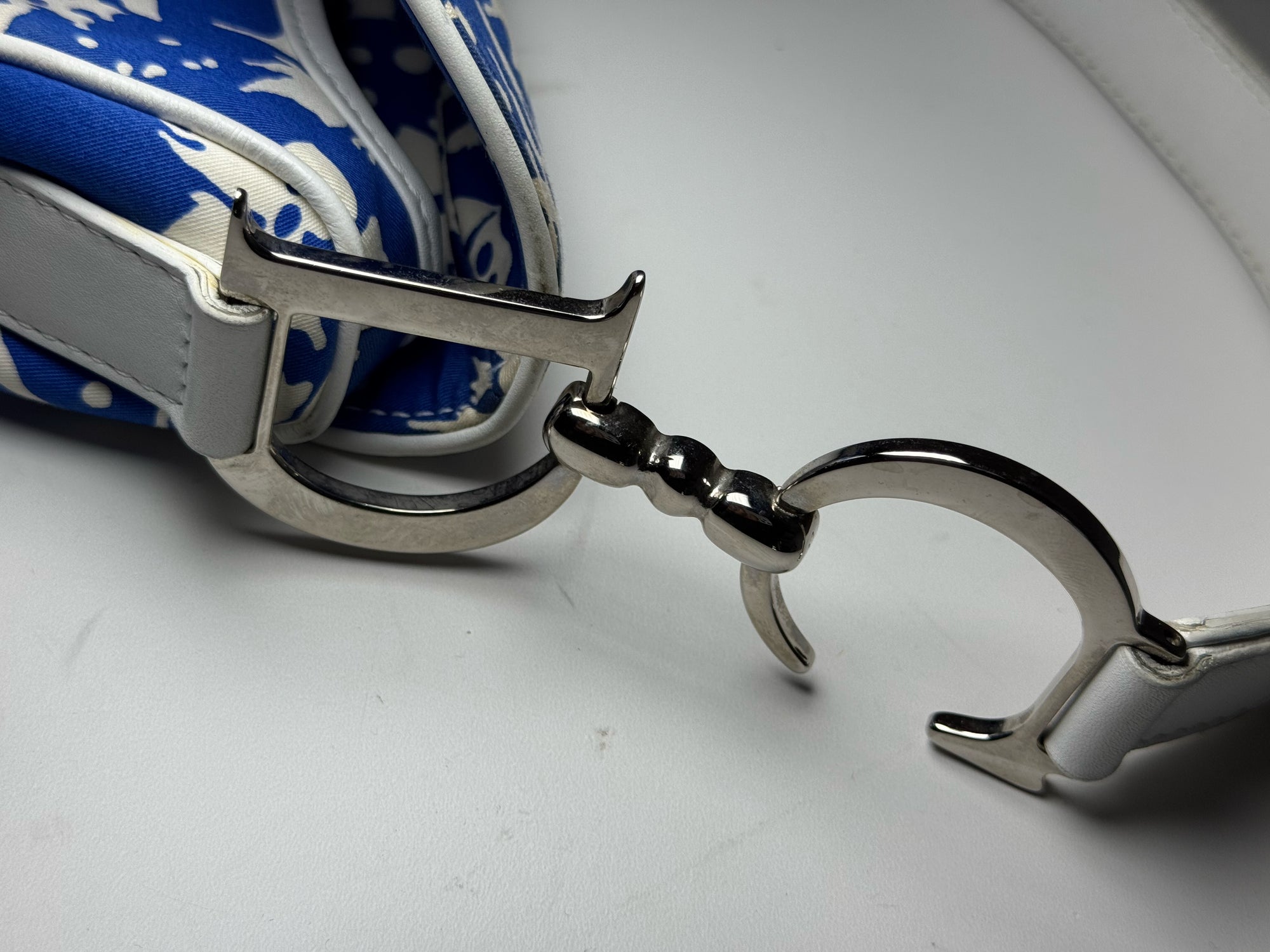 Christian Dior by John Galliano 2004 Surf Chick Hibiscus Saddle Bag