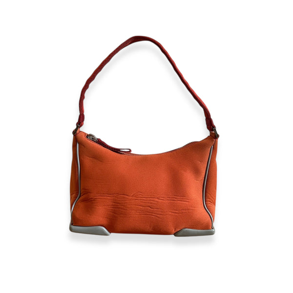 Prada Sport 90s Orange Neoprene Hand Bag - Ākaibu Store