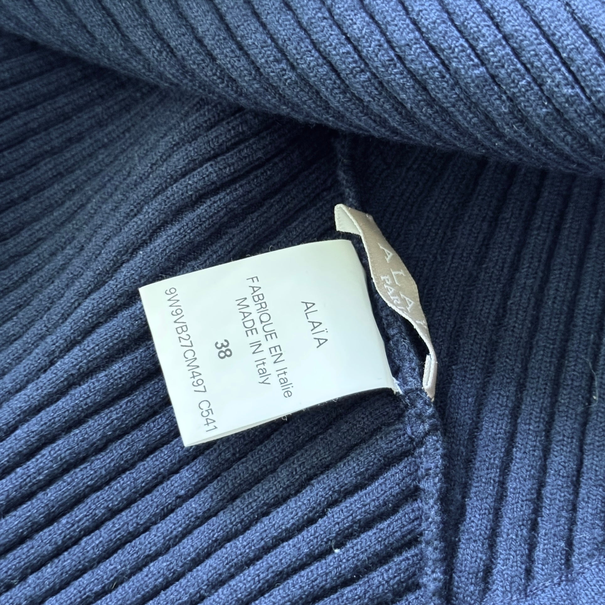 Azzedine Alaia Blue Bolero Jacket