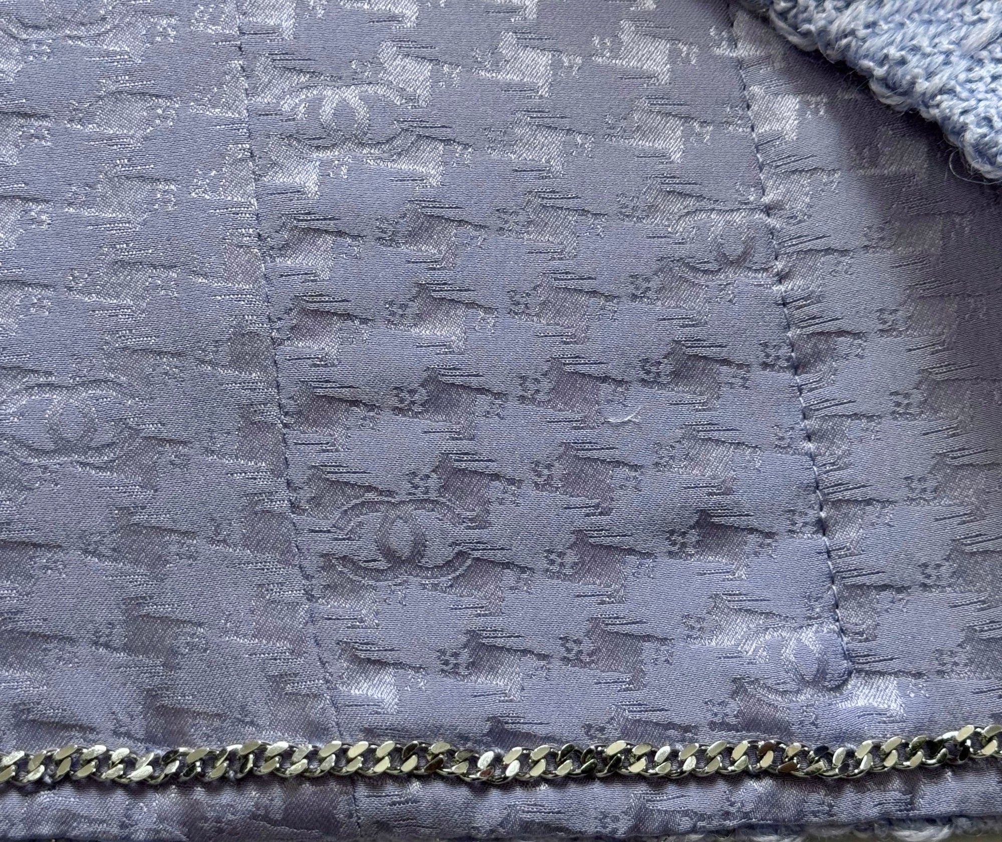 Chanel 2025 Sample Elongated Sleeve Cropped Boucle Jacket