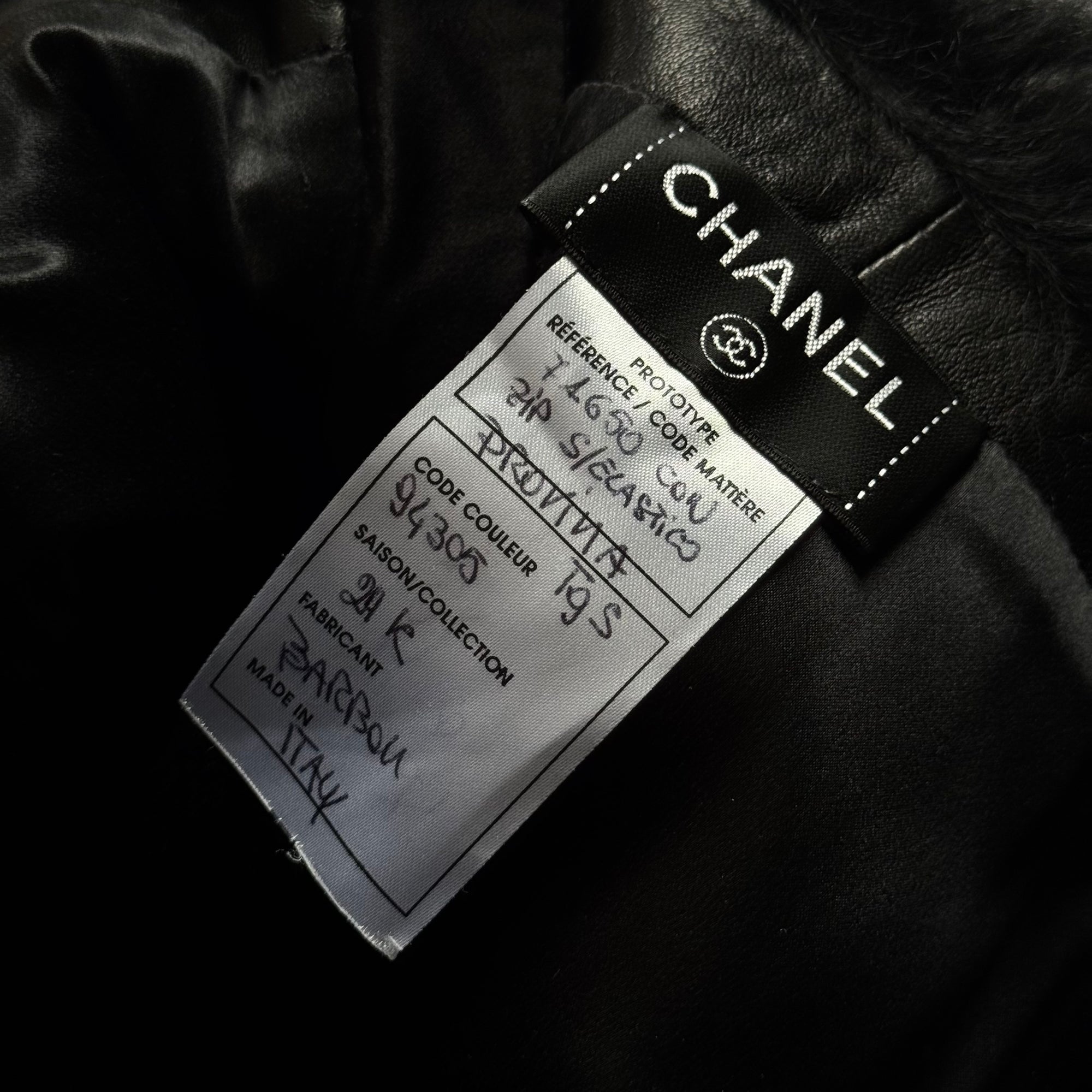 Chanel 2024 Sample Black Faux Fur Skirt