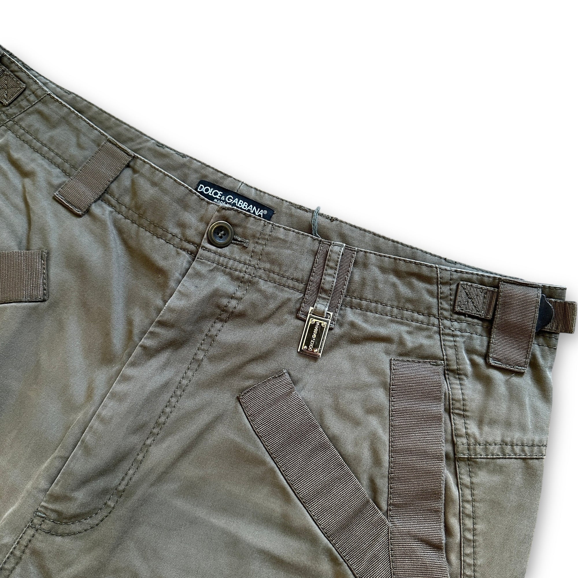 Dolce & Gabbana AW03 Zipped Cargo Pants