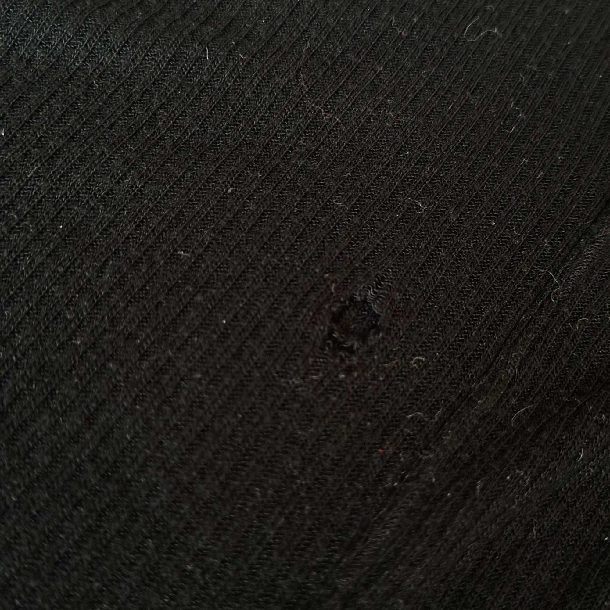 Rick Owens FW14 Black Ribbed Long Cotton Dress