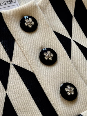 Chanel 2023 Checkerboard Logo Henley Sample