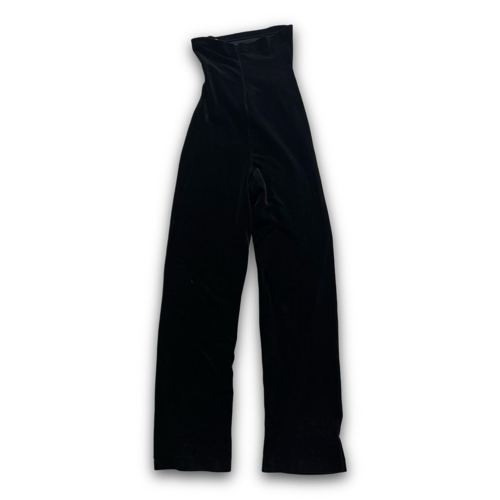 Helmut Lang 90s Black Velvet Catsuit