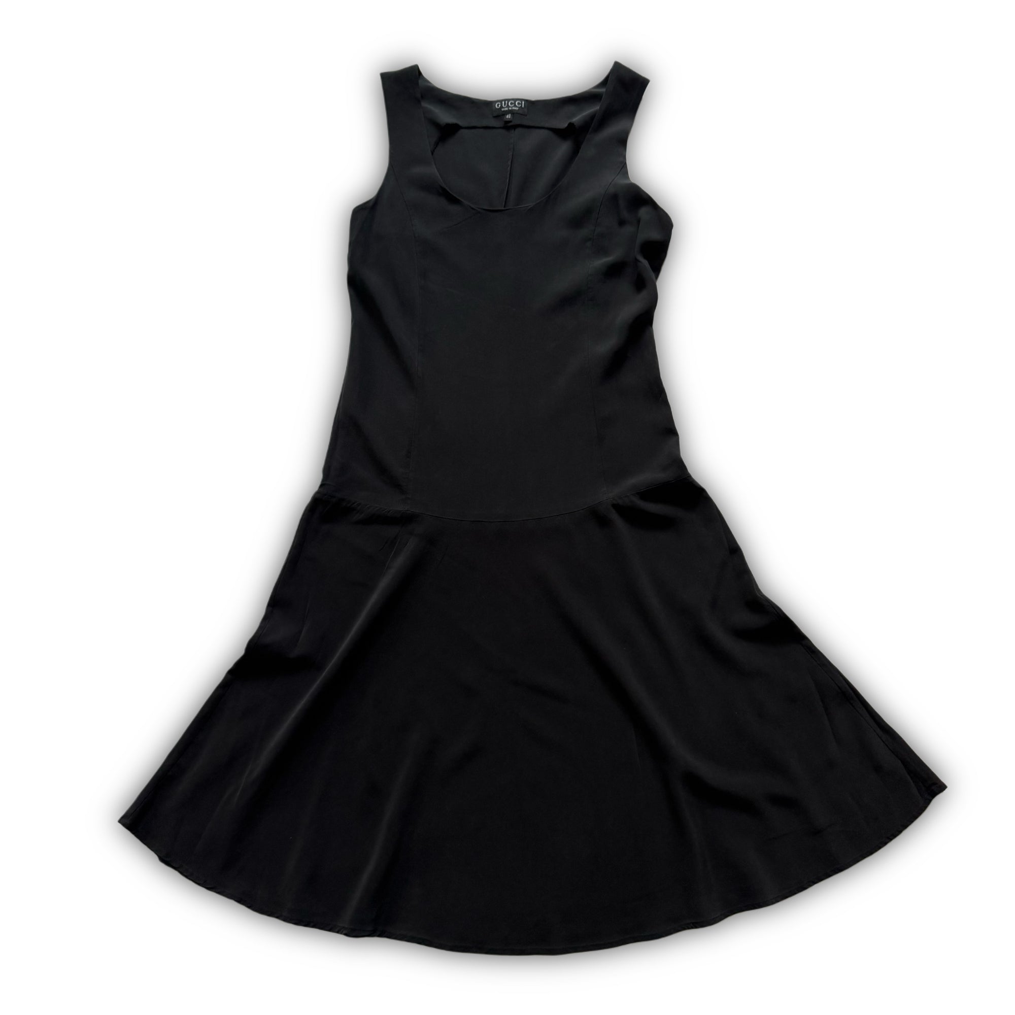 Gucci by Tom Ford 1997 Black Silk Dress