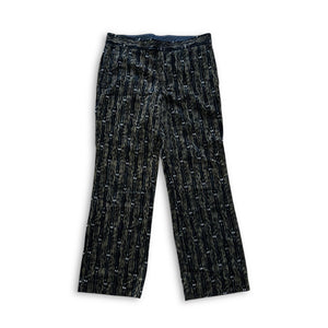 Comme Des Garcons Homme Plus 2001 Velvet Ikat Pants