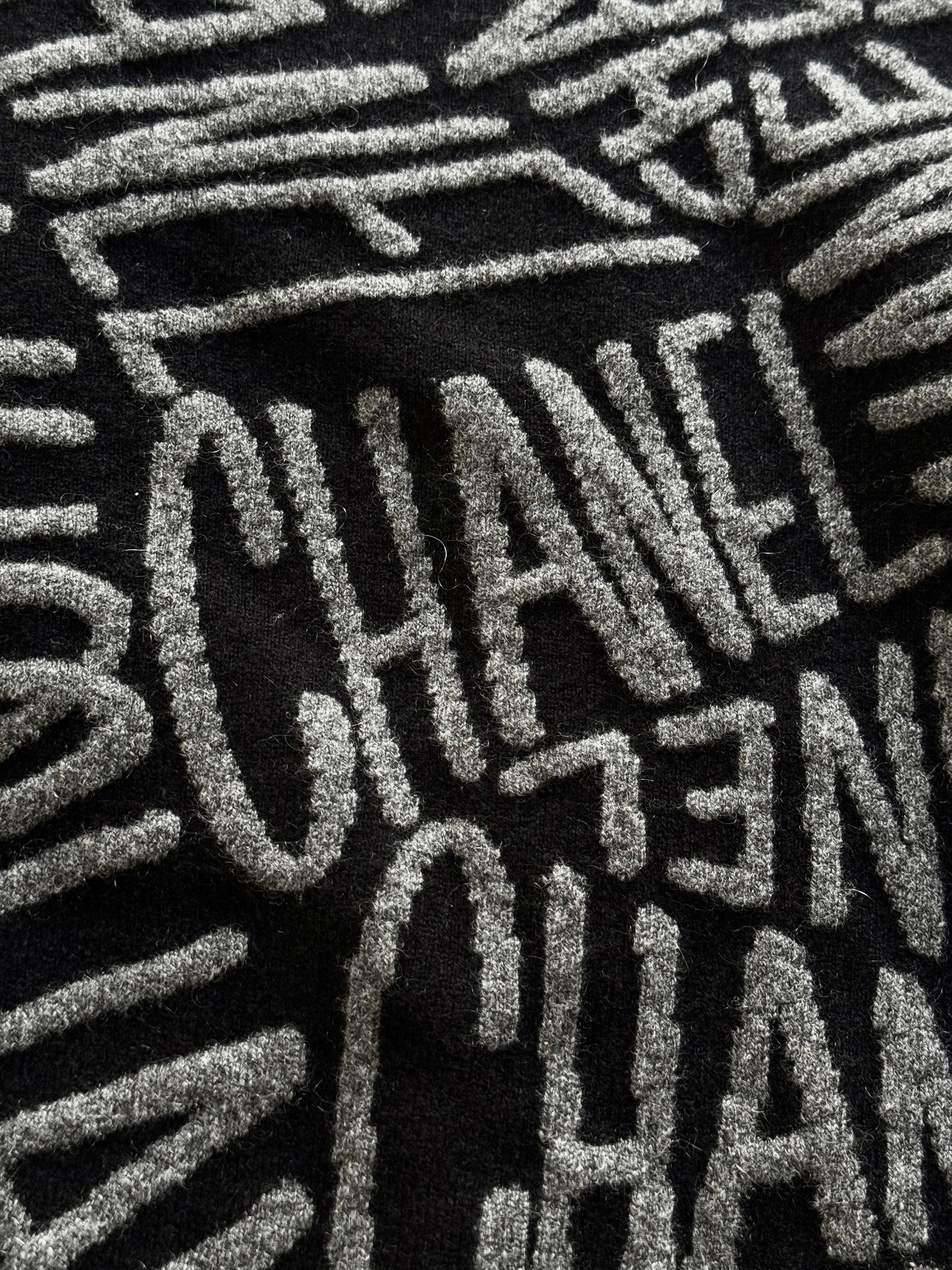 Chanel SS24 Hooded Logo Knit Jacket Sample