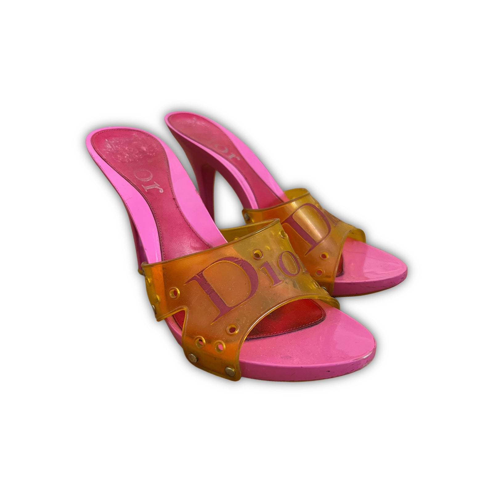 Christian Dior by John Galliano 2000s Multicolor Rubber Heels