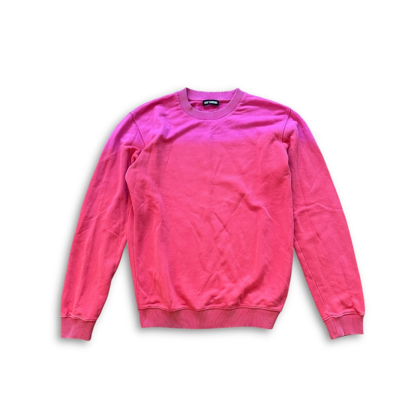 Raf Simons FW14 Pink Dip Dye Sweater