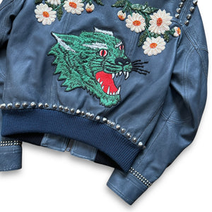 Gucci FW18 Hypnotizer Leather Studded Embellished Sample Jacket
