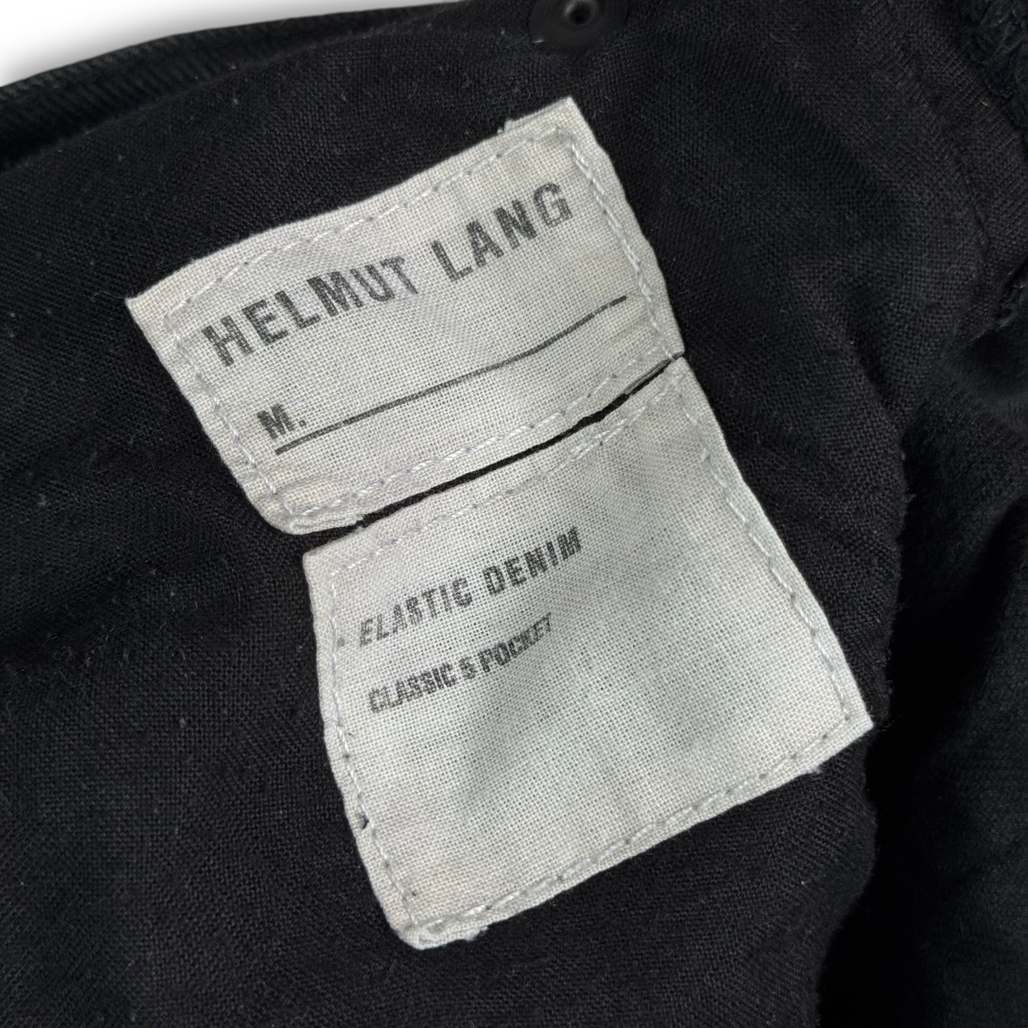 Helmut Lang SS04 Black Bondage Cargo Denim