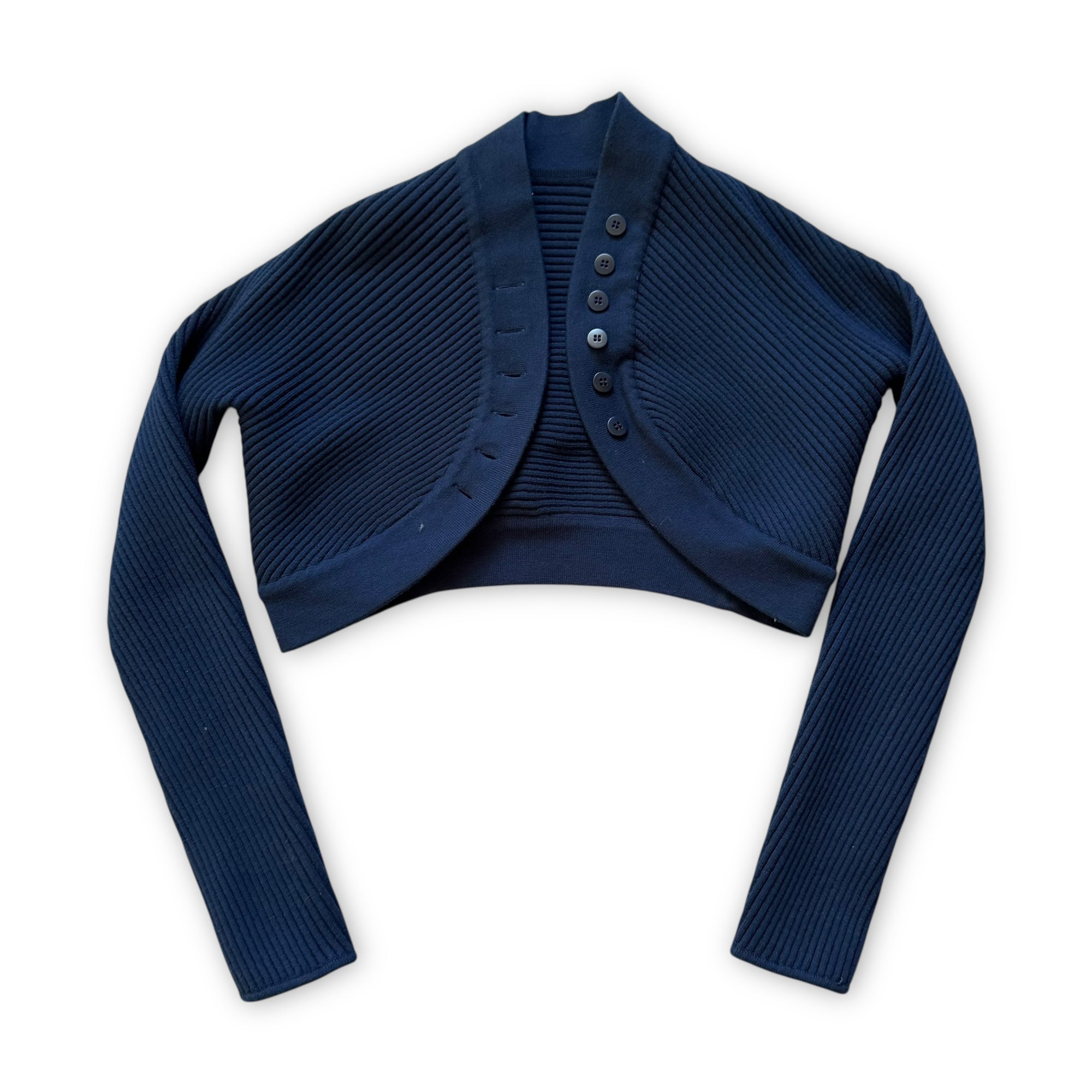 Azzedine Alaia Blue Bolero Jacket