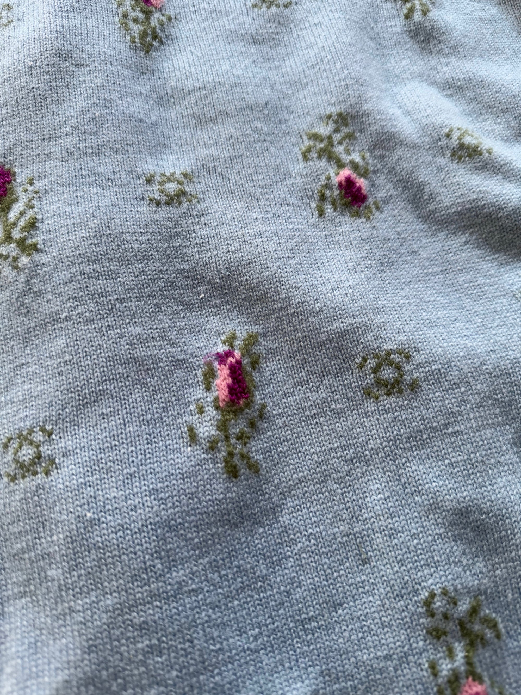 Chanel 2024 Cashmere Floral Skirt Sample