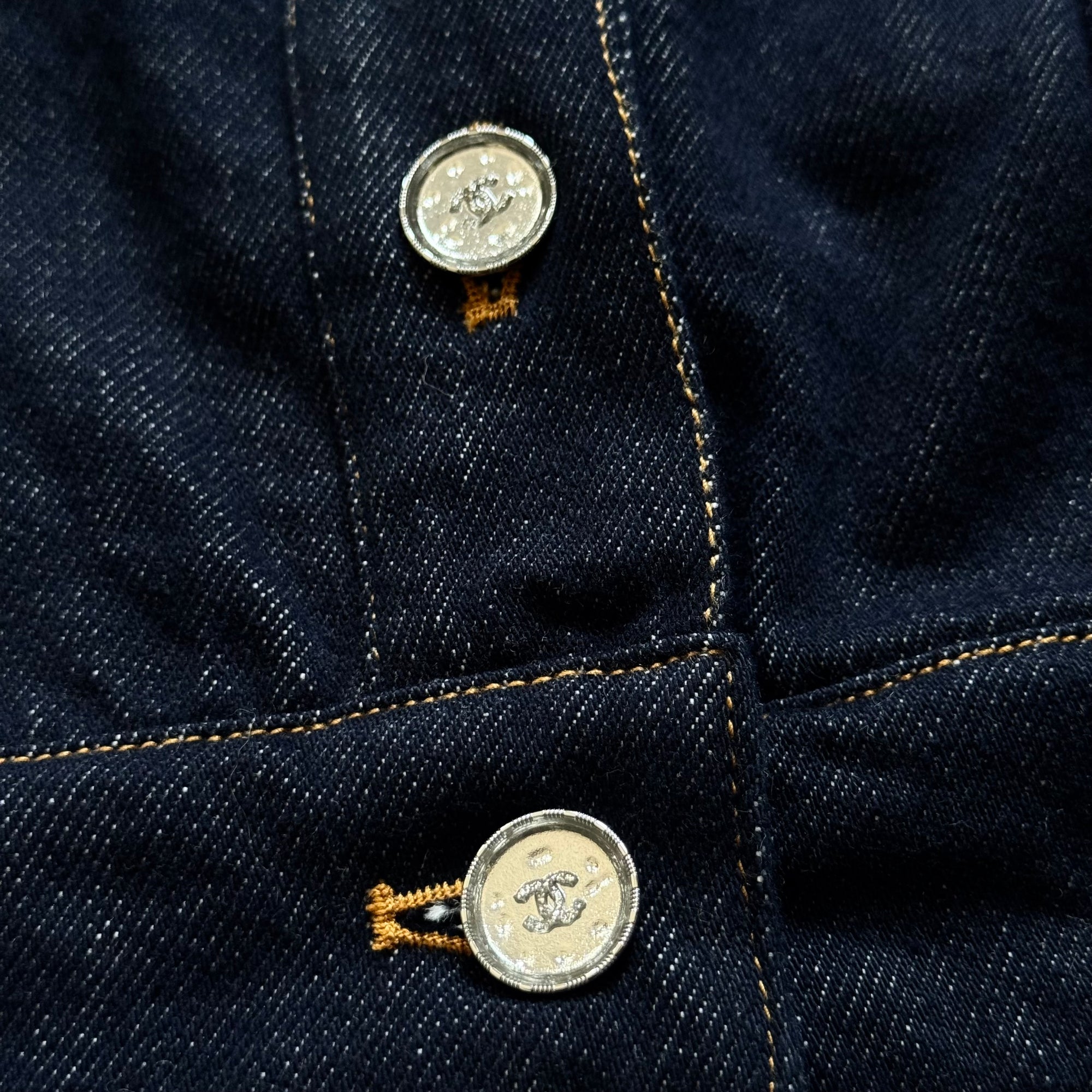 Chanel 2025 Sample Raw Denim Jacket