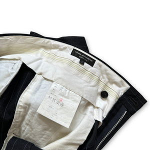 Comme Des Garçons Homme Plus FW14 Glitter Pinstripe Wool Trousers