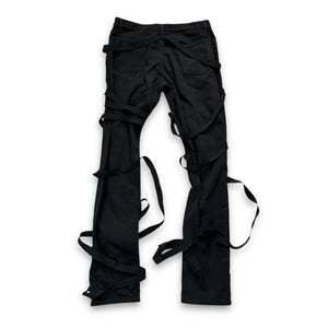 Helmut lang SS04 Black Bondage Strap Mummy Denim