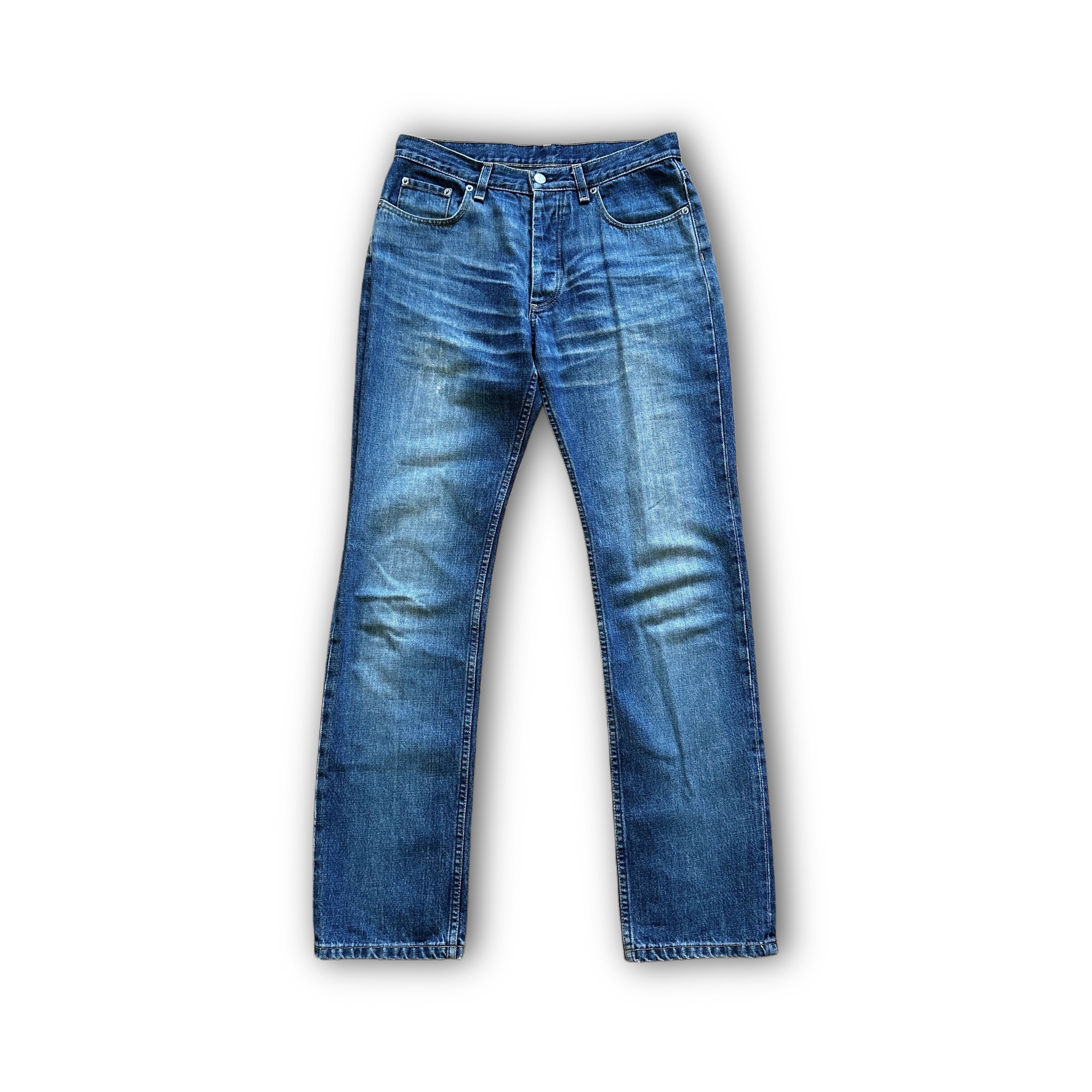 Helmut Lang Archival Washed Blue Classic Cut Denim - Ākaibu Store