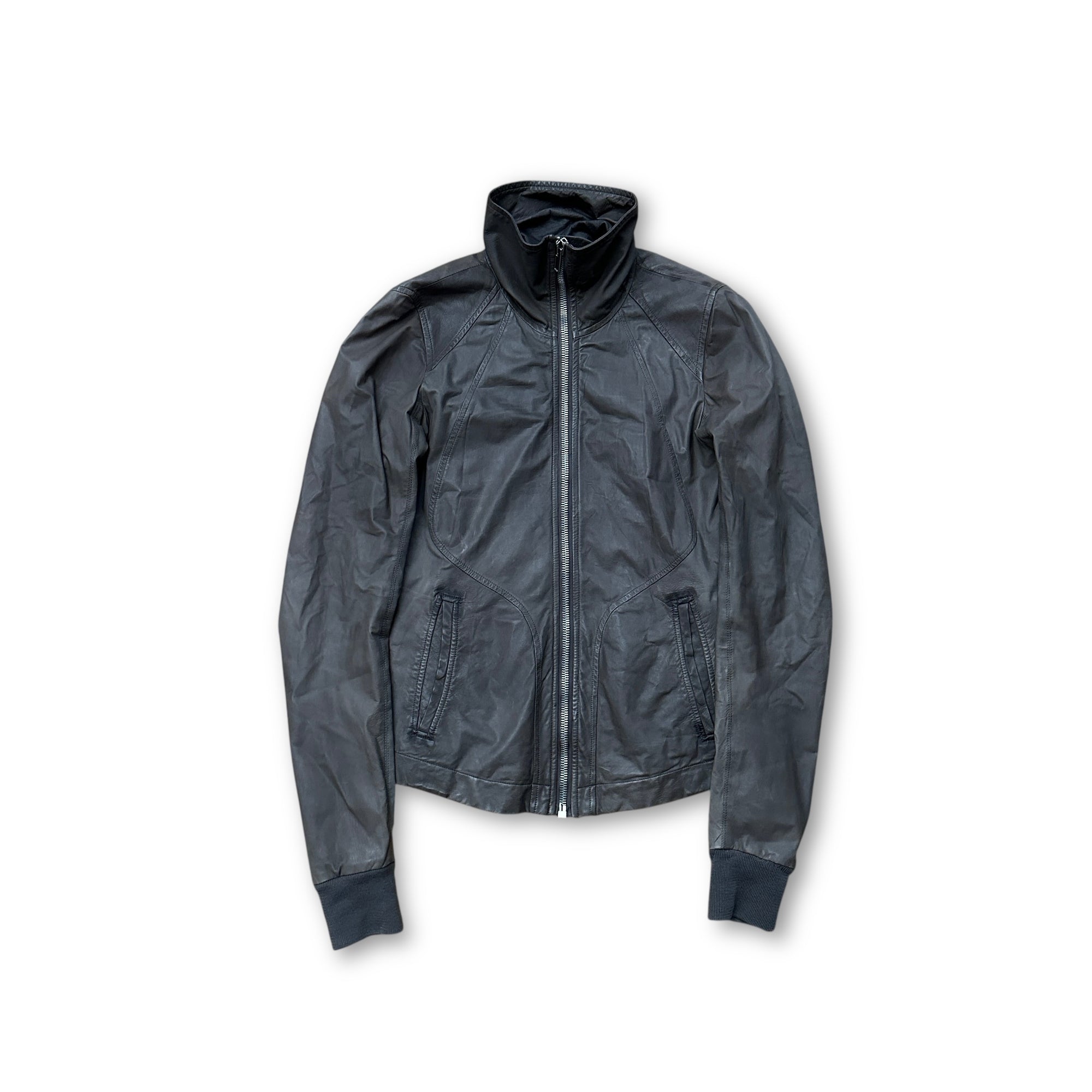 Rick Owens Vintage Intarsia Lamb Leather Jacket