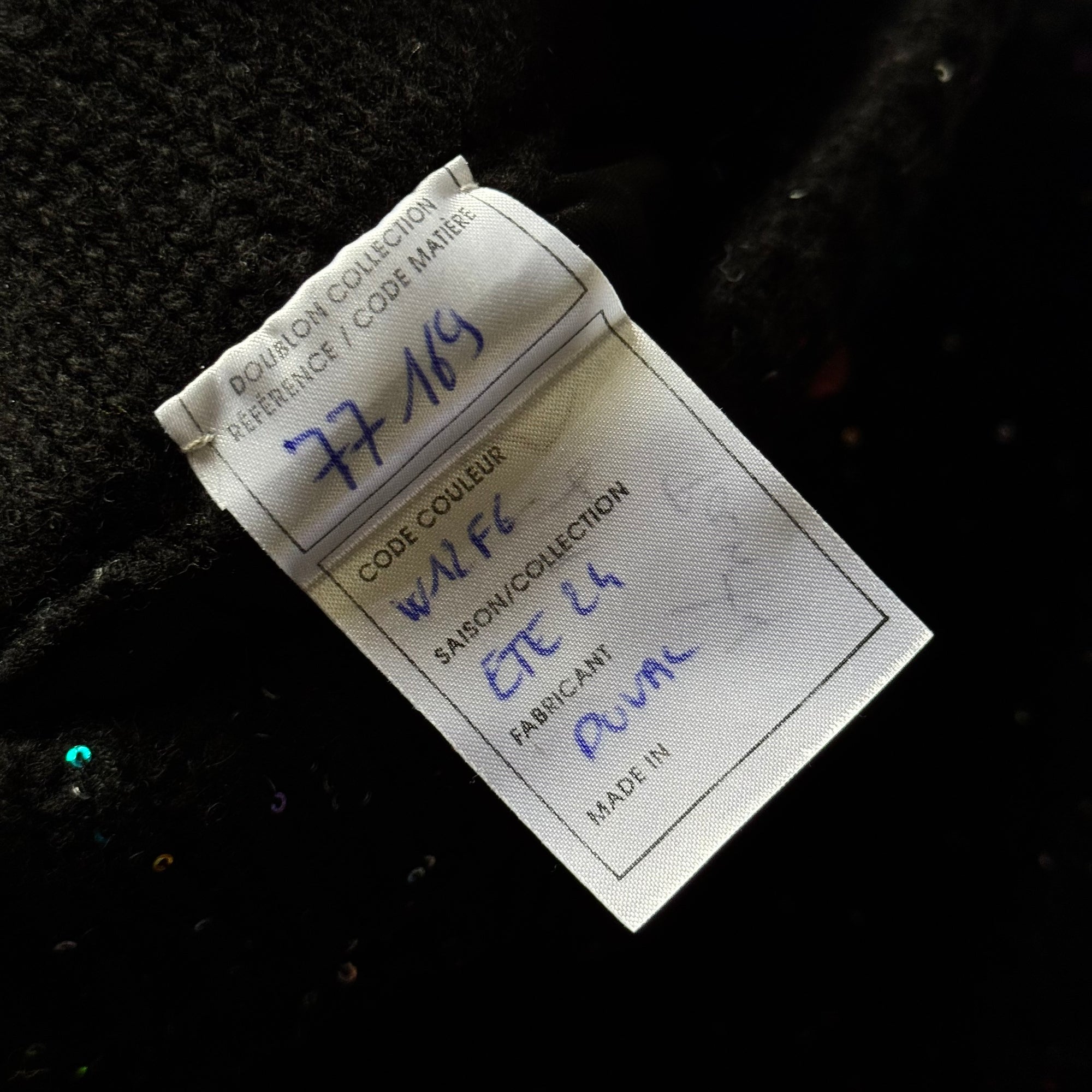 Chanel SS24 Sample Palm Knit Sequined Pants