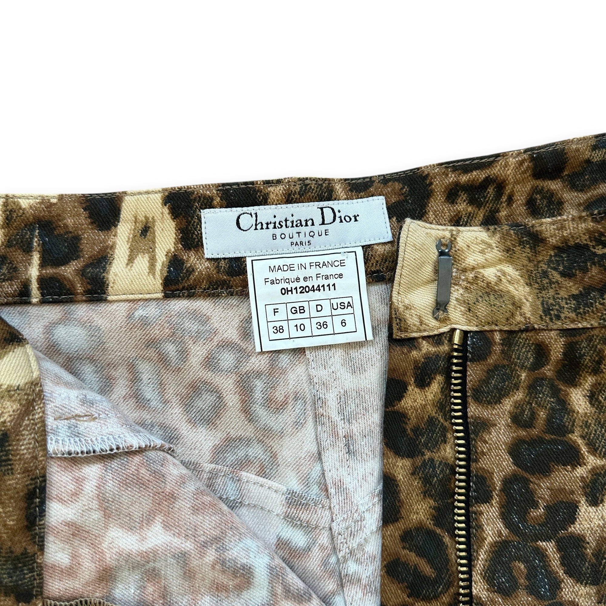 Christian Dior by John Galliano FW00 Leopard Denim