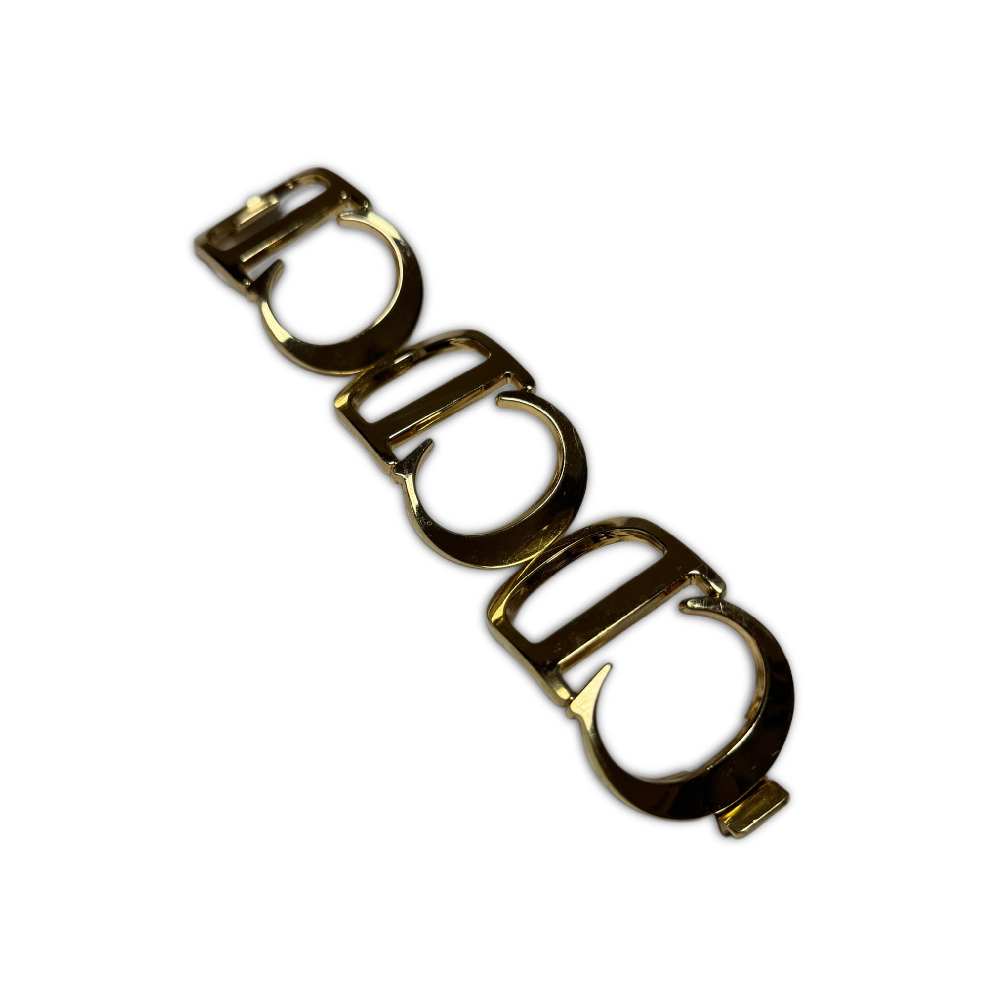 Christian Dior 1989 Oversized CD Logo Bracelet