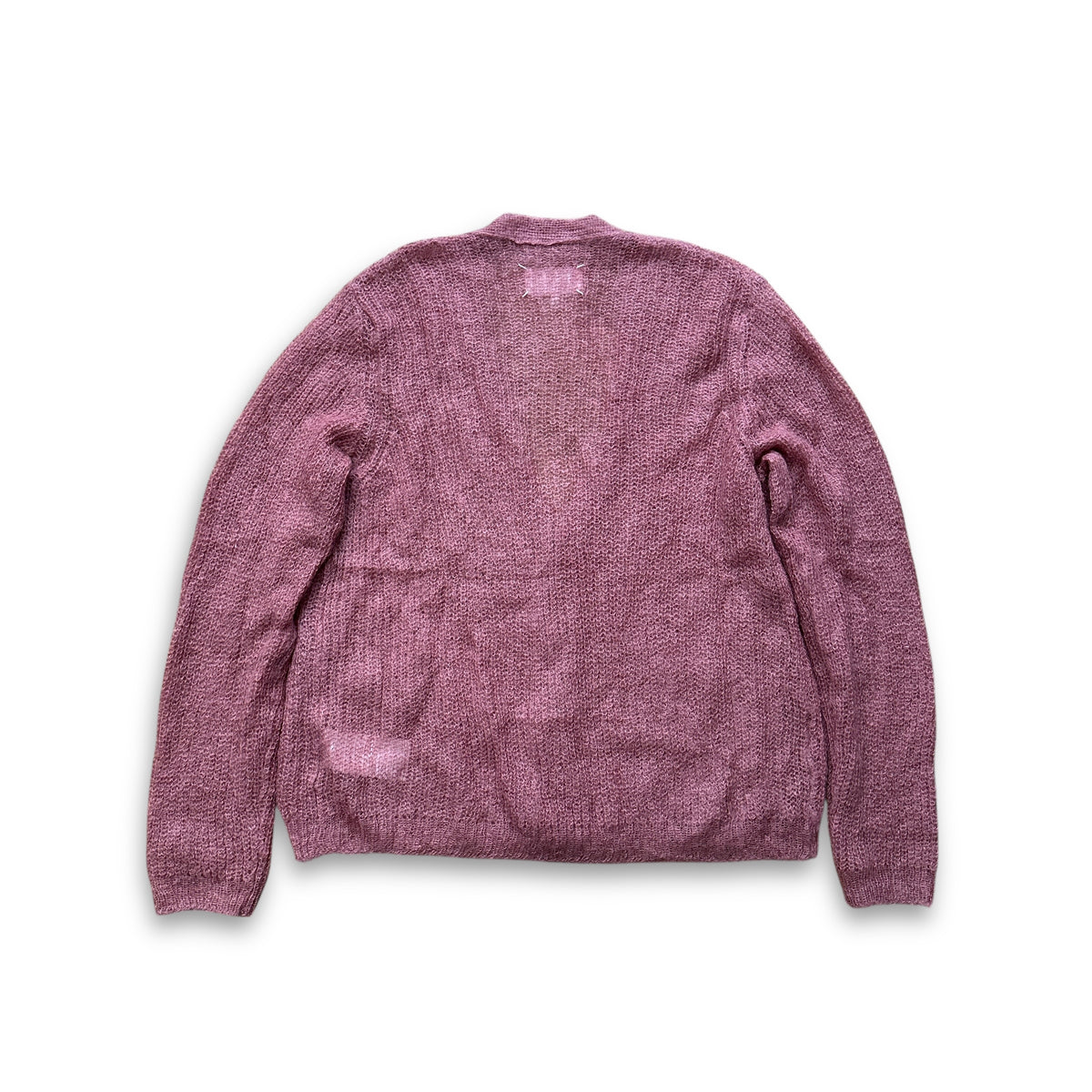 Maison Margiela SS20 Pink Loose Mohair Cardigan