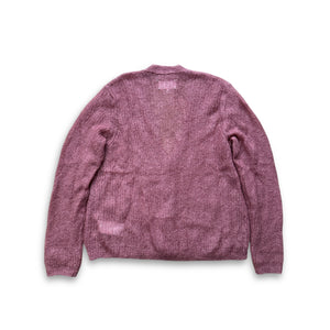 Maison Margiela SS20 Pink Loose Mohair Cardigan