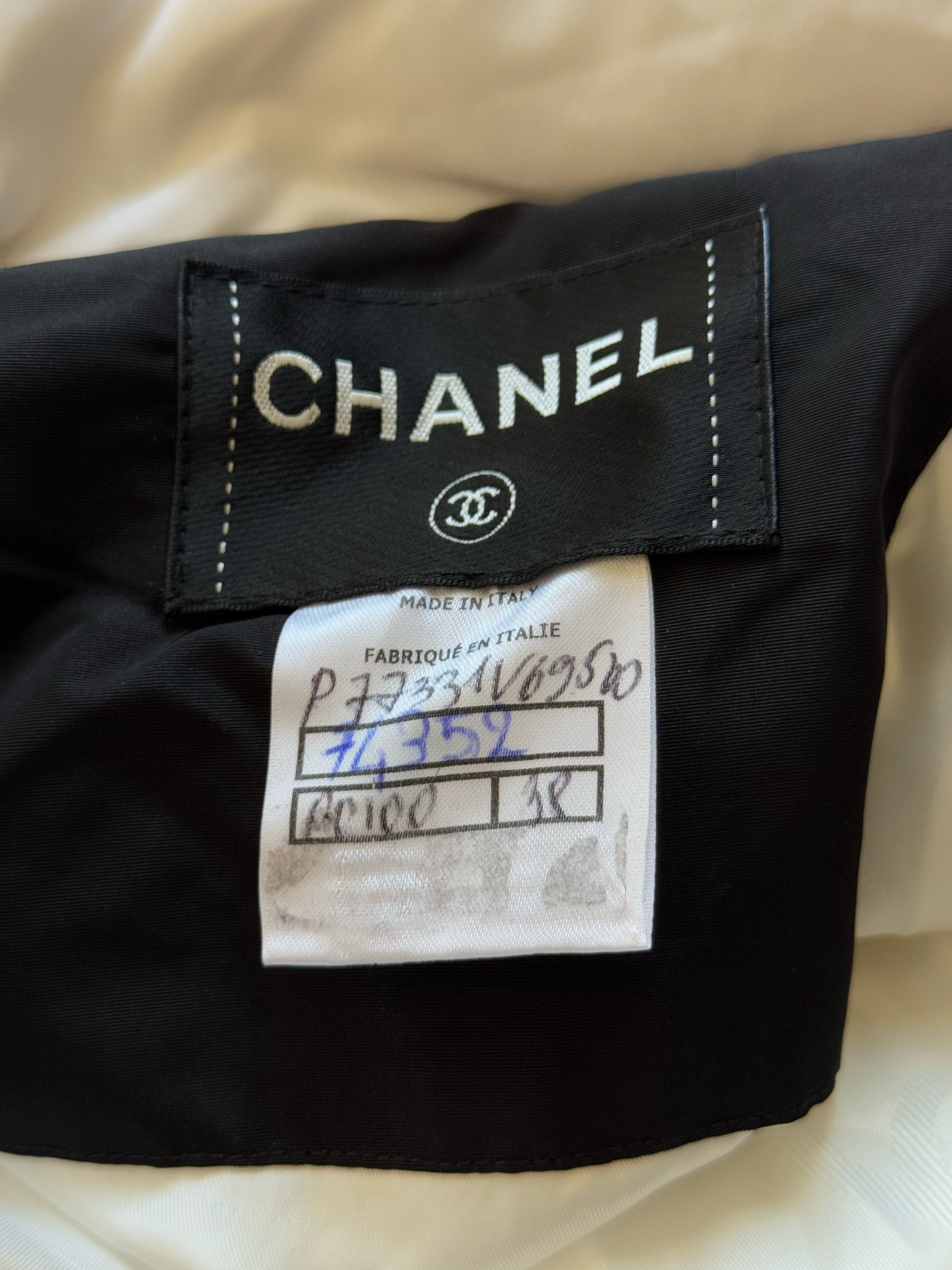 Chanel 2025 Boucle Trimmed Puffer Jacket Sample