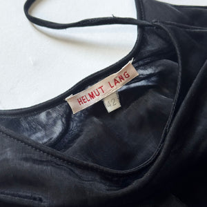 Helmut Lang SS95 Black Layered Sheer Dress