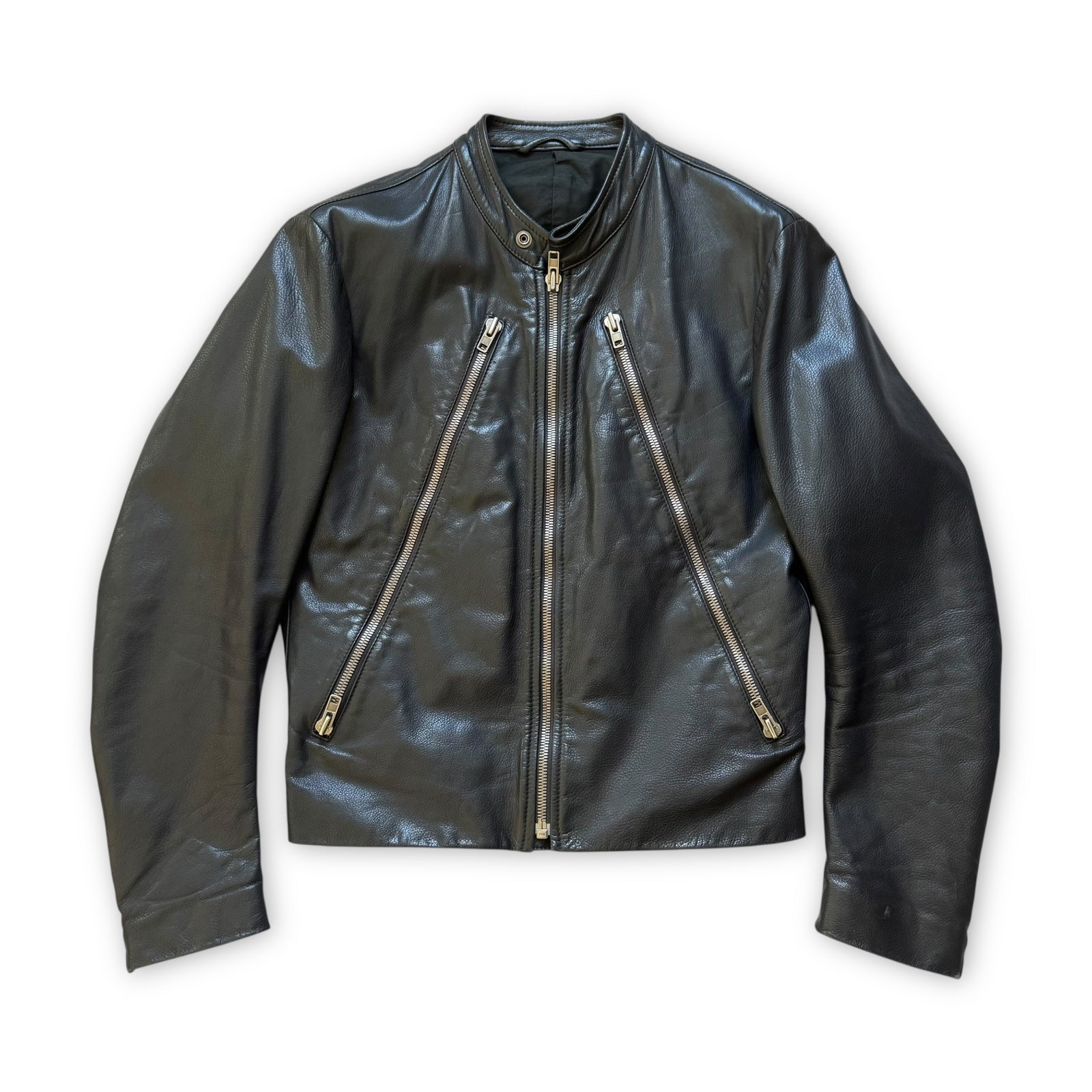 Maison Martin Margiela SS08 5 Zip Leather Biker Jacket