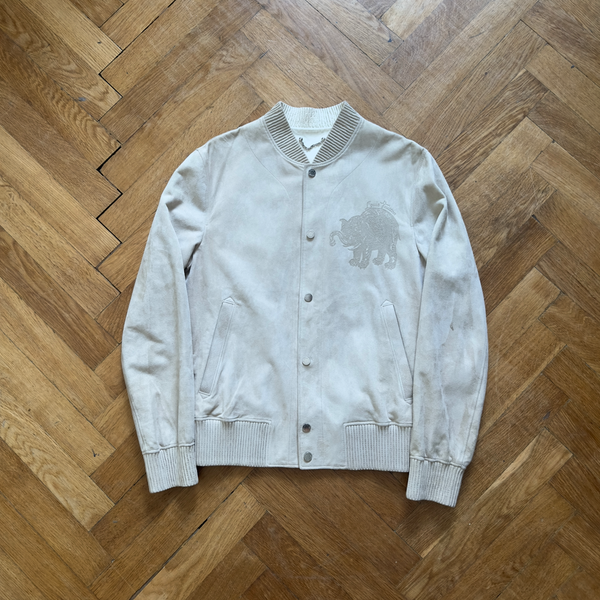 Louis Vuitton SS 2017 Chapman Suede Varsity Jacket · INTO