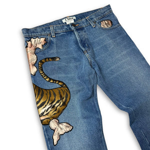 Chloe by Phoebe Philo FW03 Tiger Collage Denim