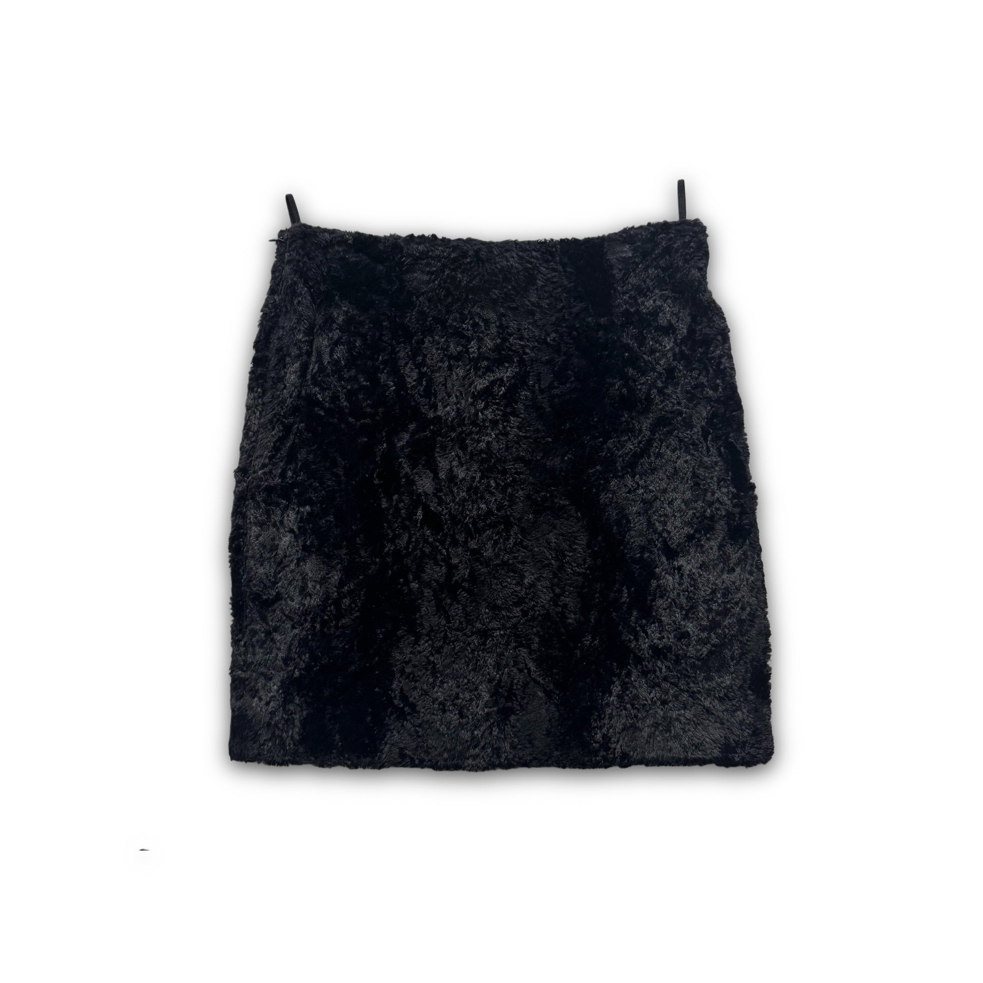 Helmut Lang 90s Faux Fur Skirt