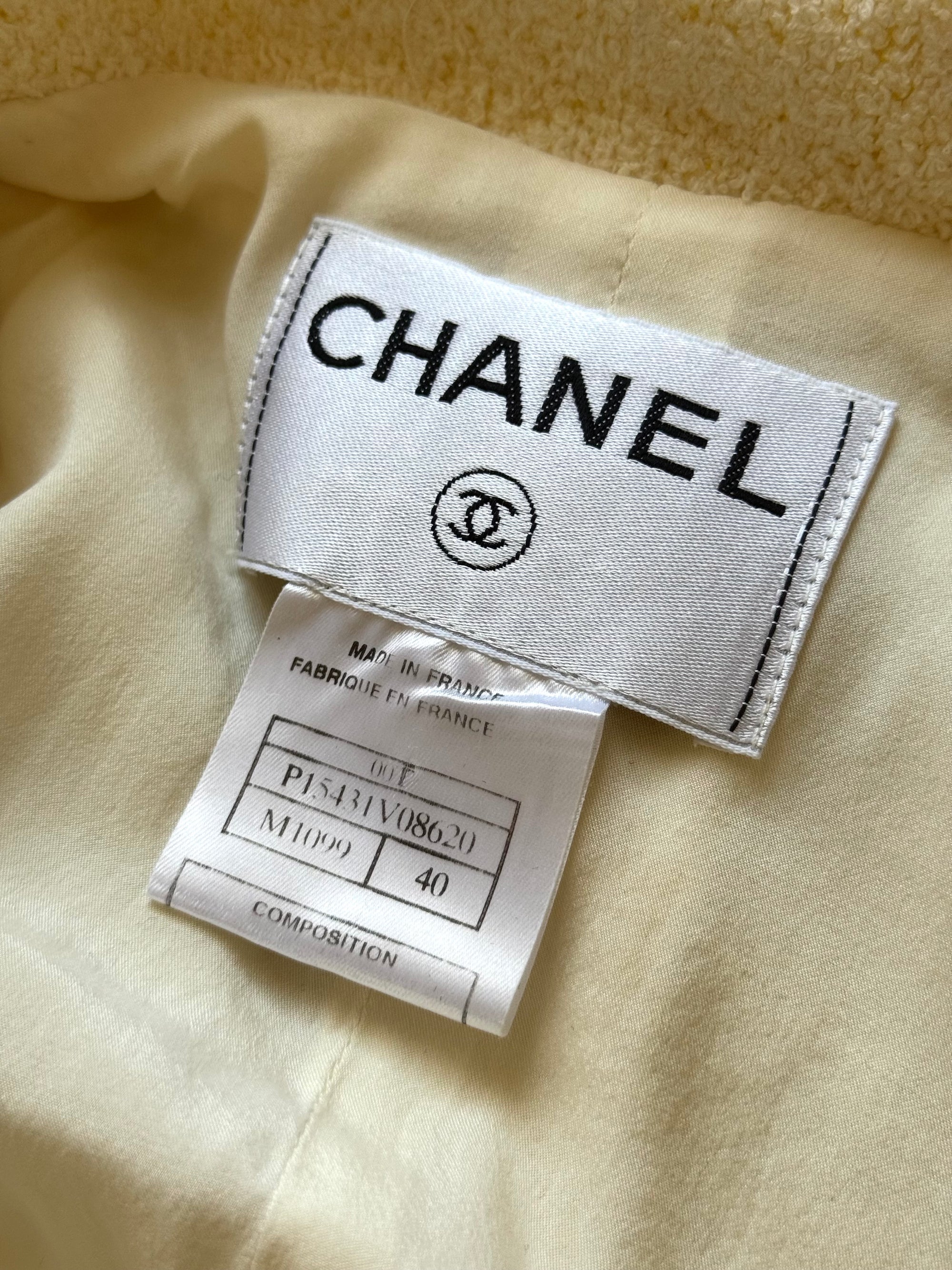 Chanel SS00 by Karl Lagerfeld Terry Cloth Wrap Jacket