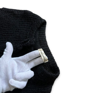 Comme Des Garcons 90s Asymetrical Raw Wool Dress