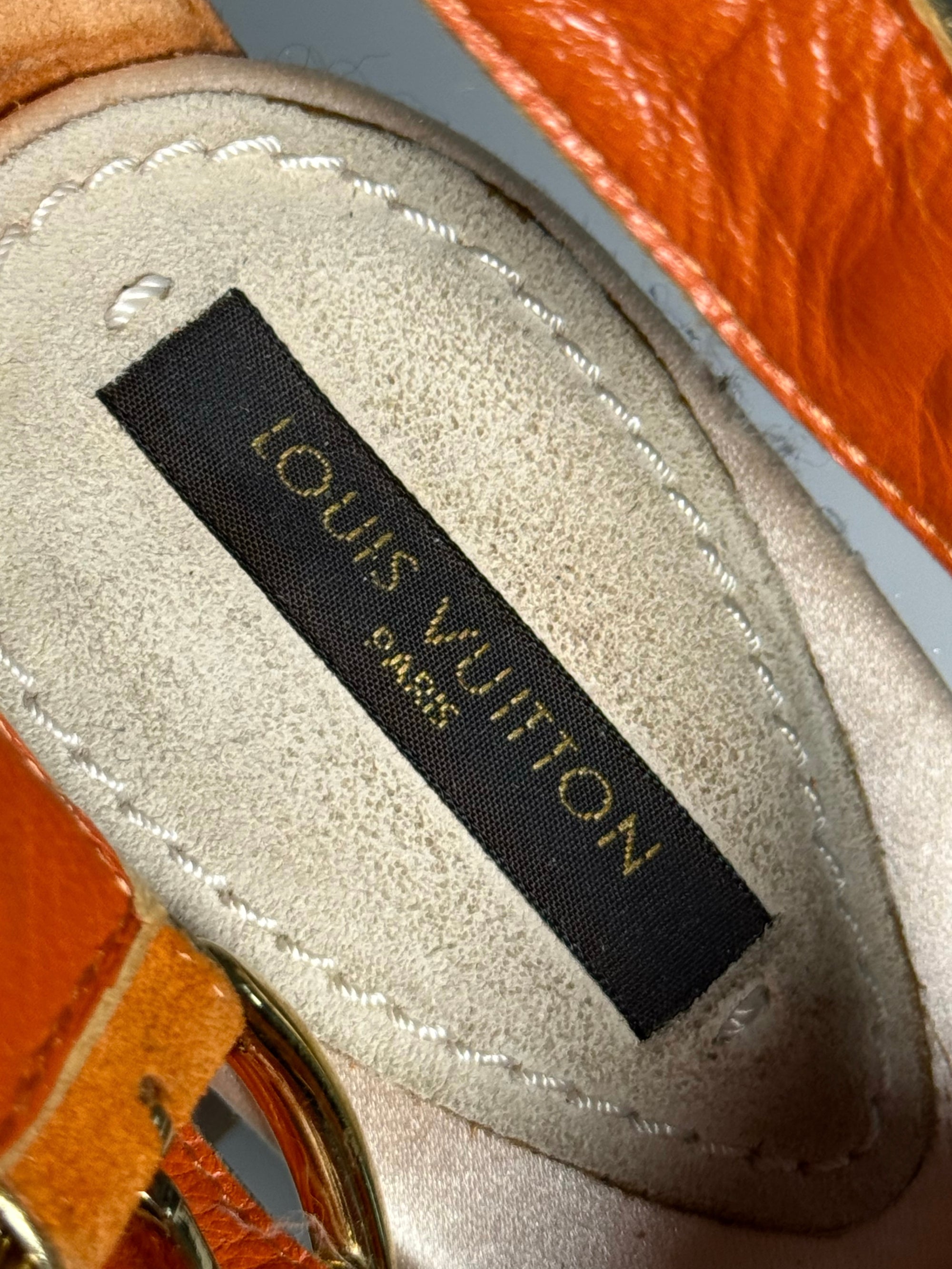 Louis Vuitton 2000s Suede Heeled Sandals