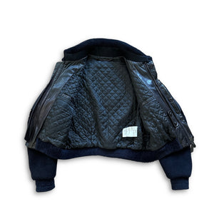 Burberry Prorsum FW13 Prototype Geometric Shearling Bomber