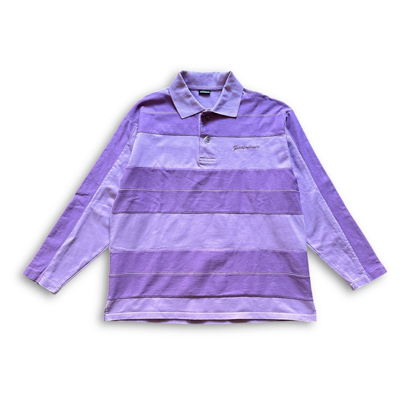 Jacquemus Purple Striped Polo Longsleeve