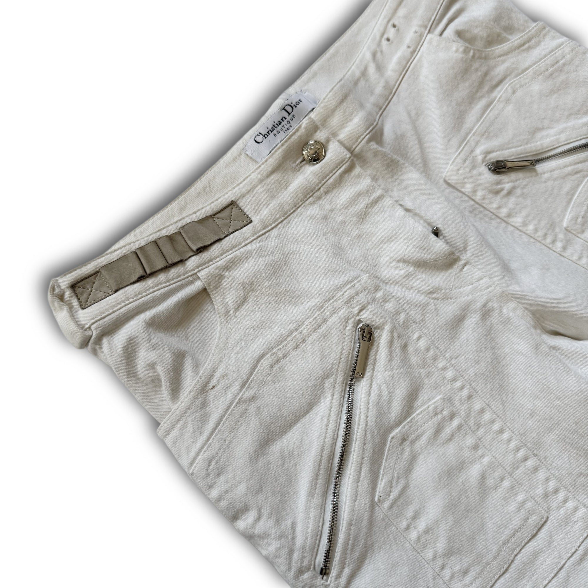 Christan Dior SS03 by John Galliano Laced Flight Pants