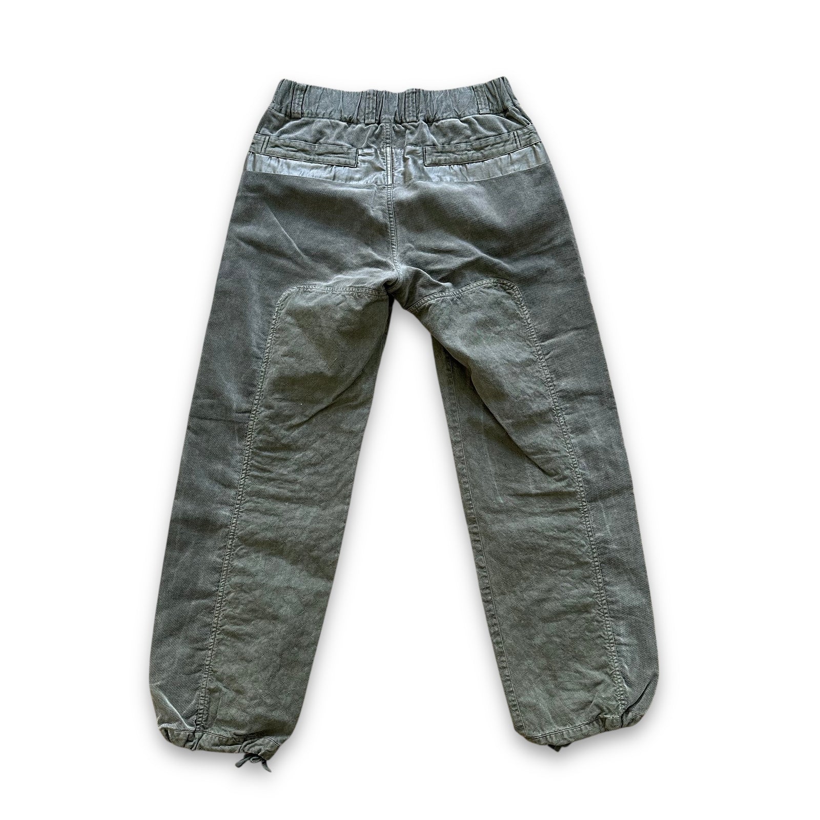Issey Miyake Washed Green Paneled Pants