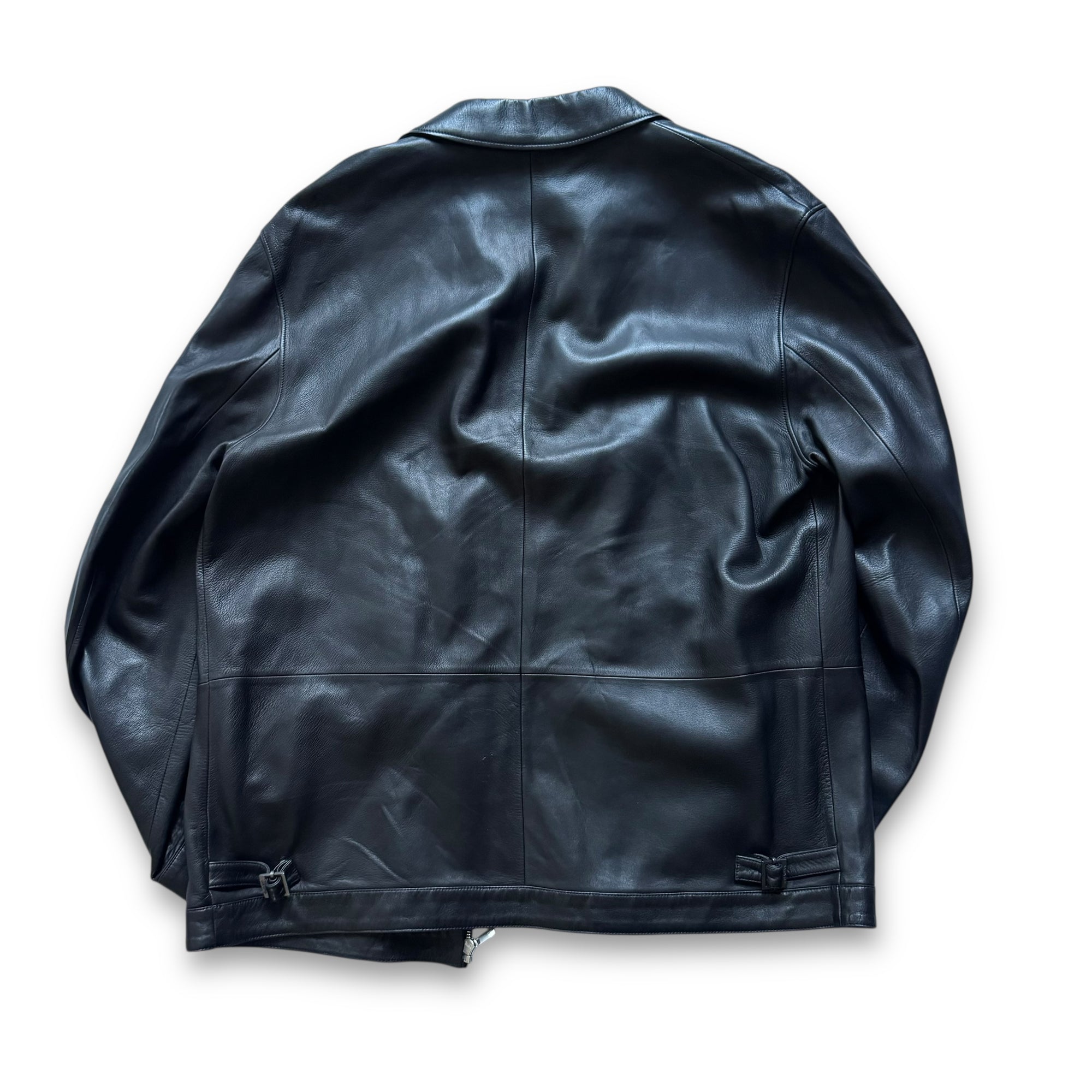 Louis Vuitton 2000s Damier Lined Leather Jacket