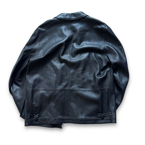 Louis Vuitton 2000s Damier Lined Leather Jacket