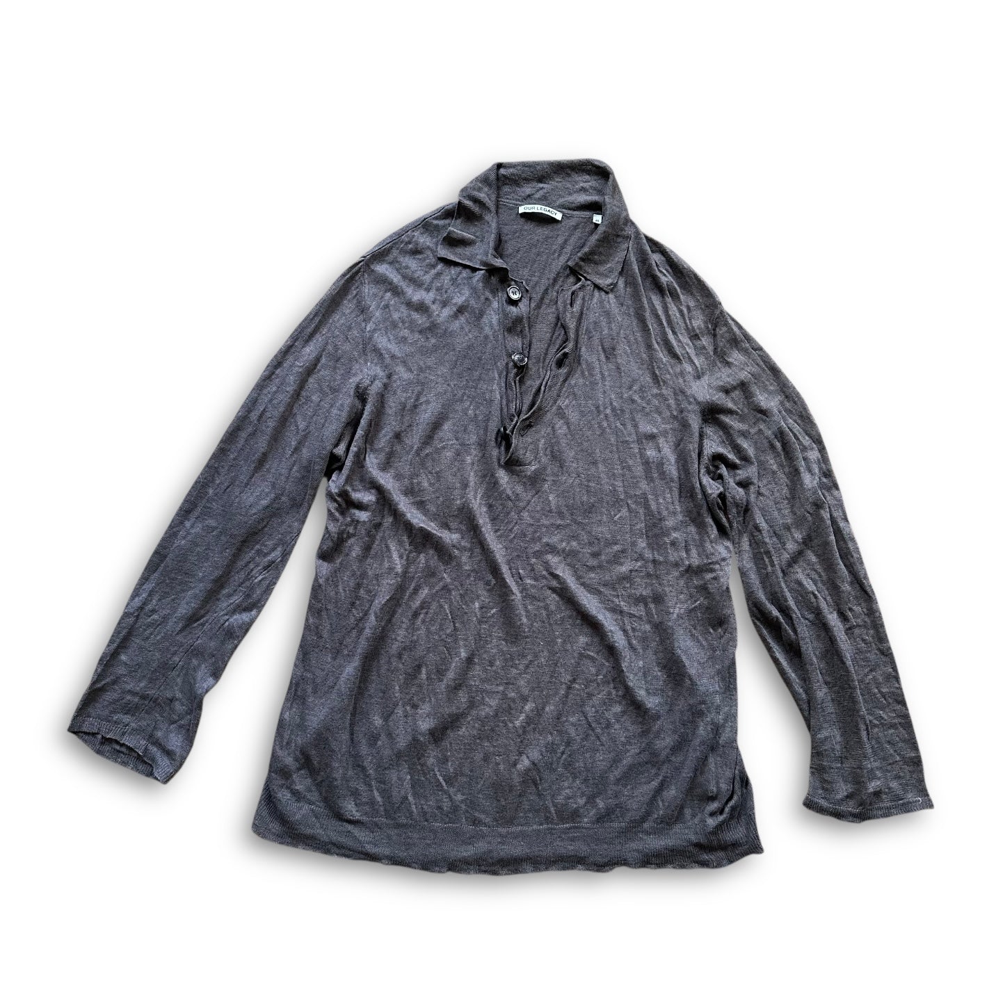 Our Legacy Big Piquet Henley - Ākaibu Store