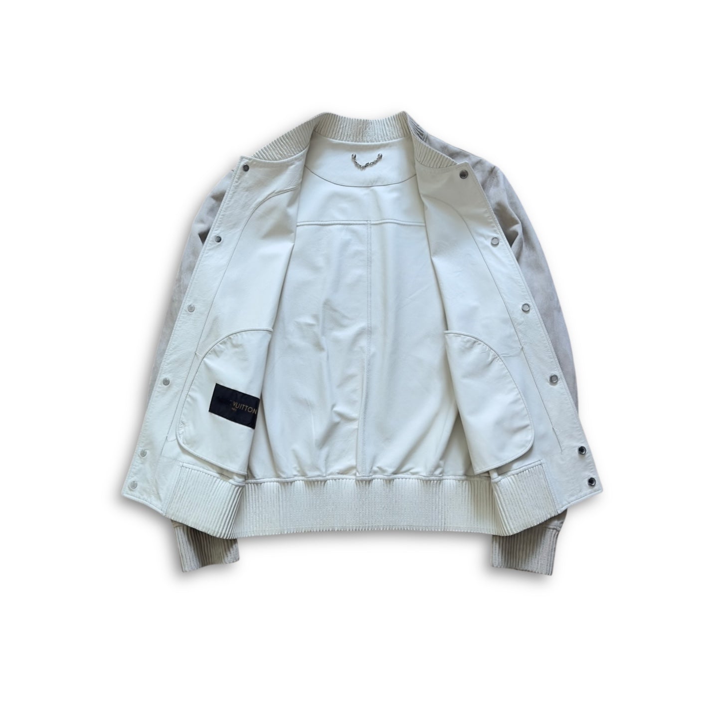 Louis Vuitton SS17 Chapman Suede Varsity Jacket