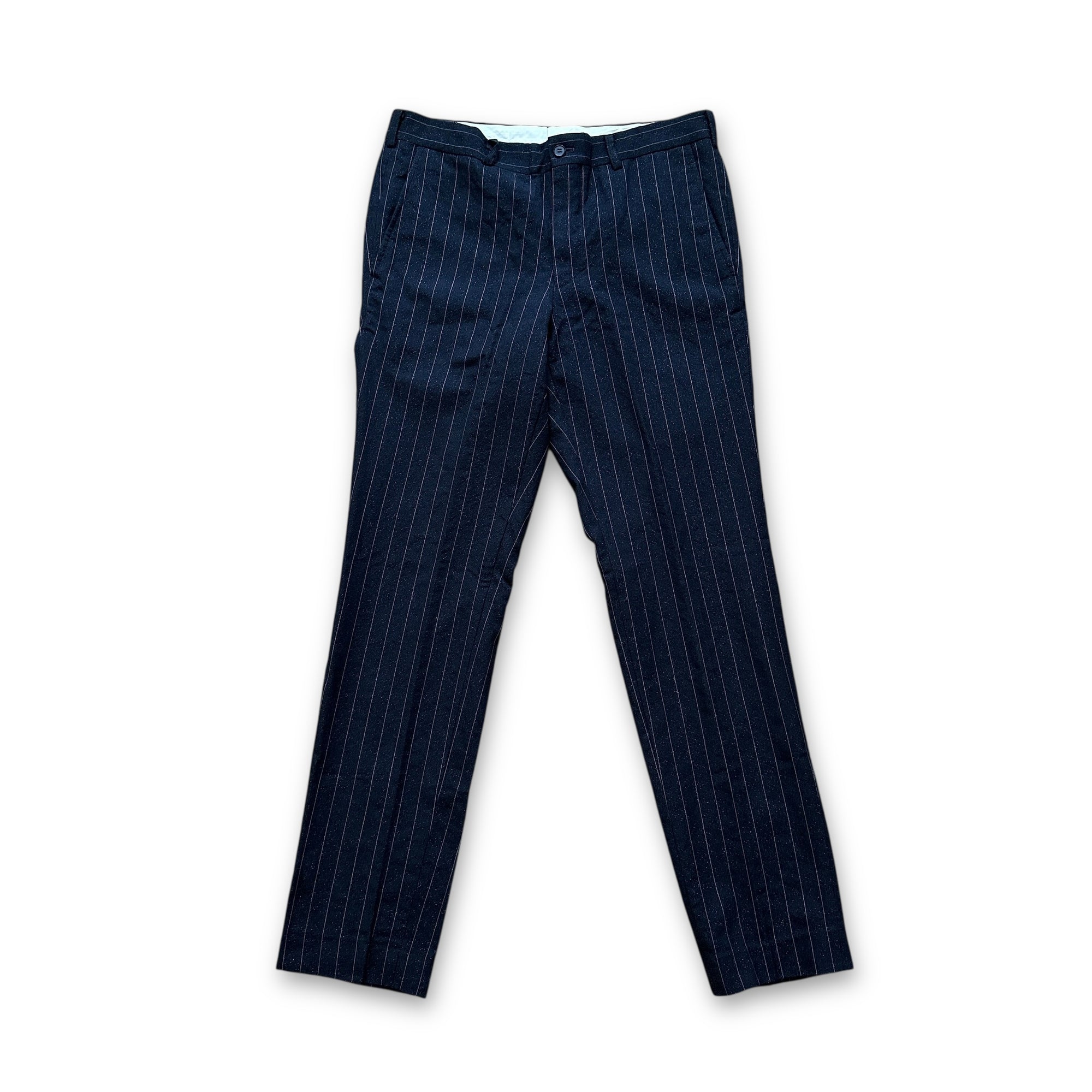 Comme Des Garçons Homme Plus FW14 Glitter Pinstripe Wool Trousers