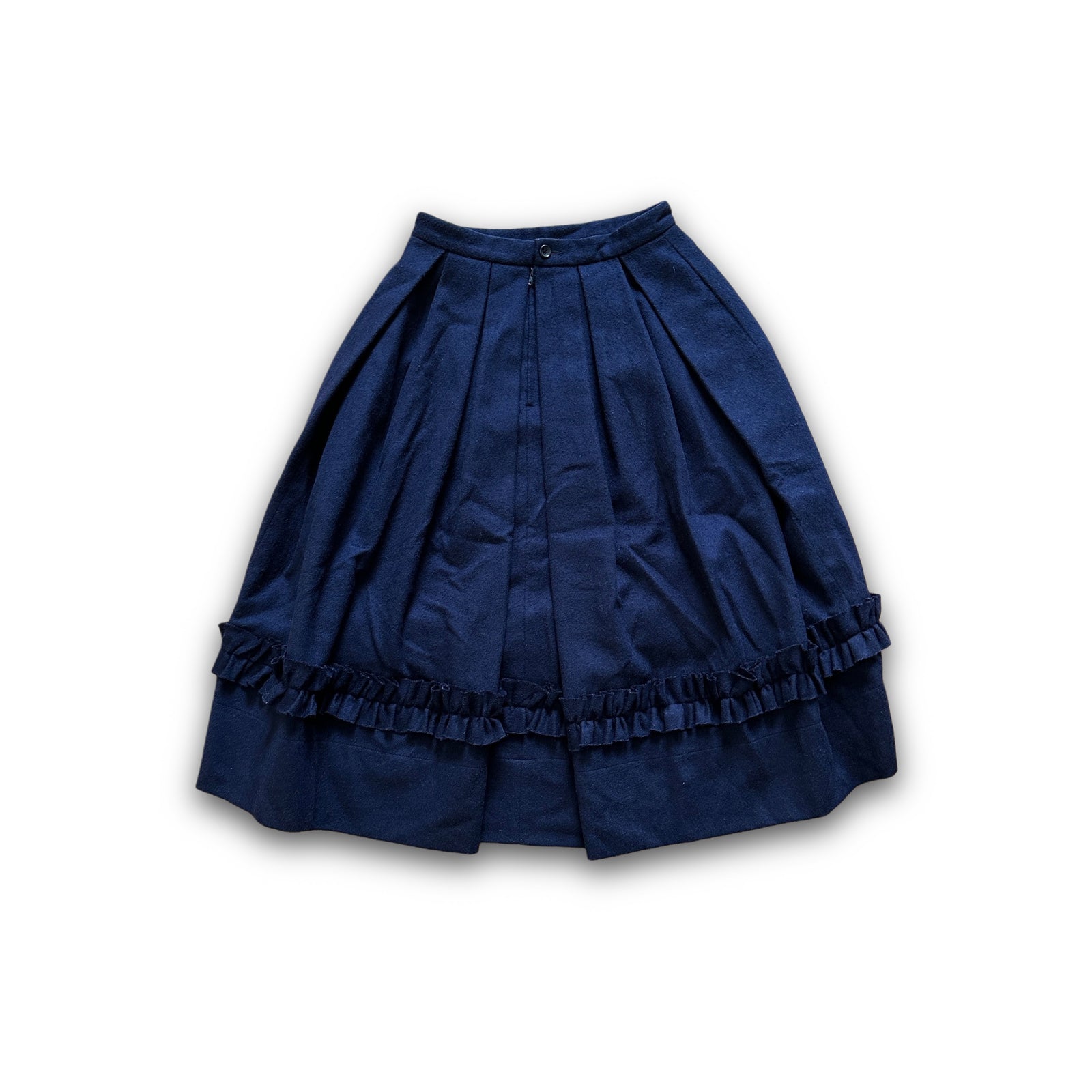 Comme des Garçons Pleated Wool Skirt